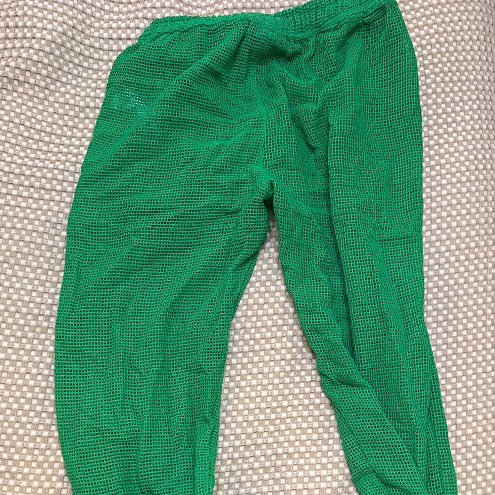 Boohoo Mens Green Knit Joggers - Picture 3 of 4